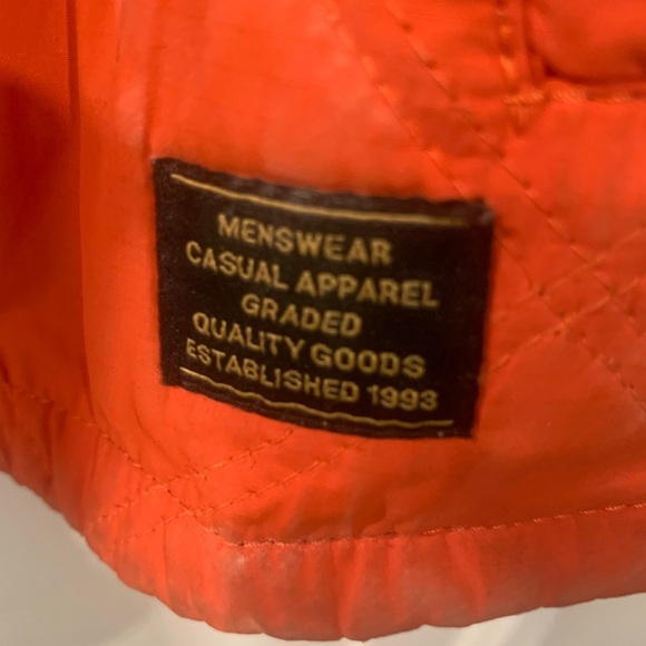 H&M Orange Puffer Vest Lightweight Sz XL - Picture 2 of 6